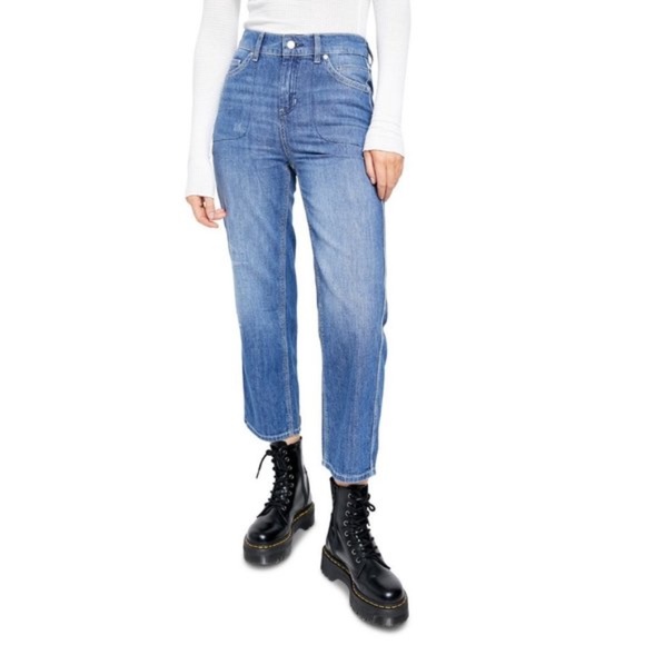 Free People Chloe Baby Barrel Jeans SIZE S NWT - Picture 4 of 13